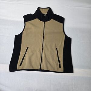 AVOBE SEA LEVEL Men's Two-Tone Black and Tan Vest 332